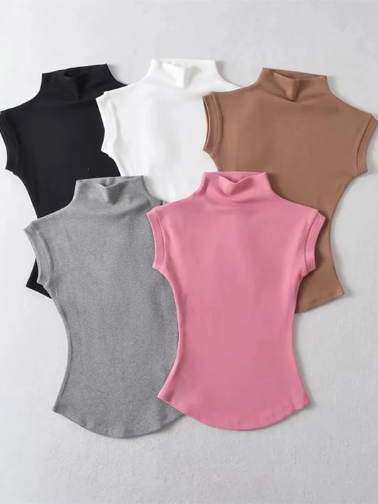 Sarah Sleeveless T-Shirts Tops